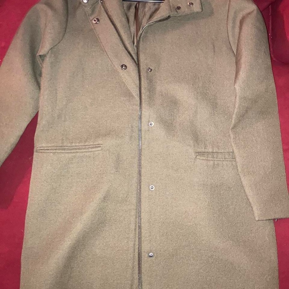 Forever 21 Olive Green Trench Coat